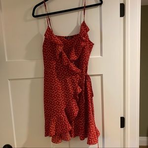 🦋2/$15🦋 Shein Red Crossover Heart Dress